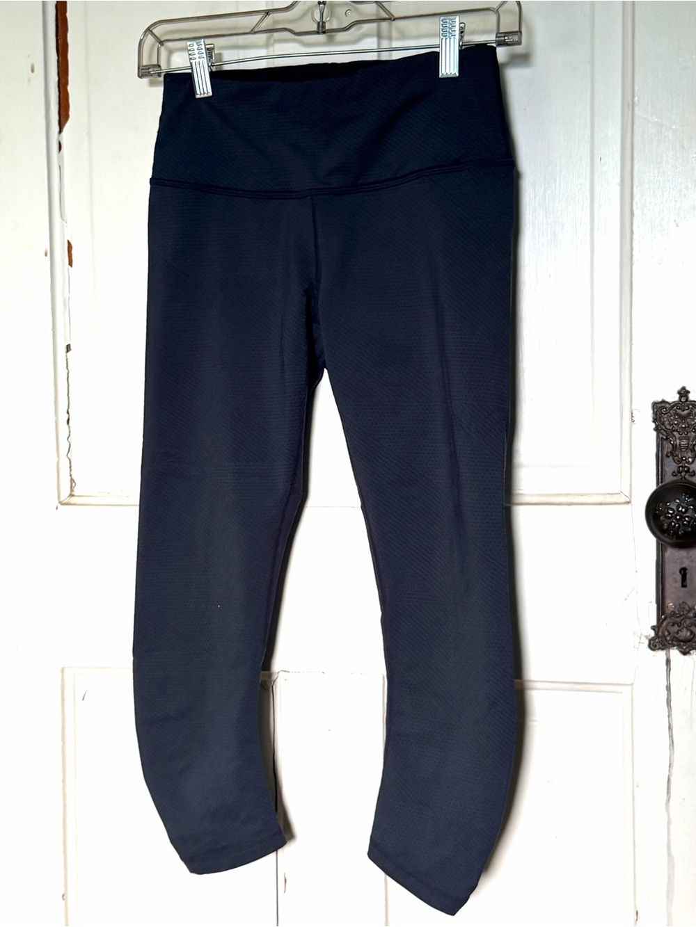 prAna High Rise Textured Leggings | Ruched Back | Women's Small | Black